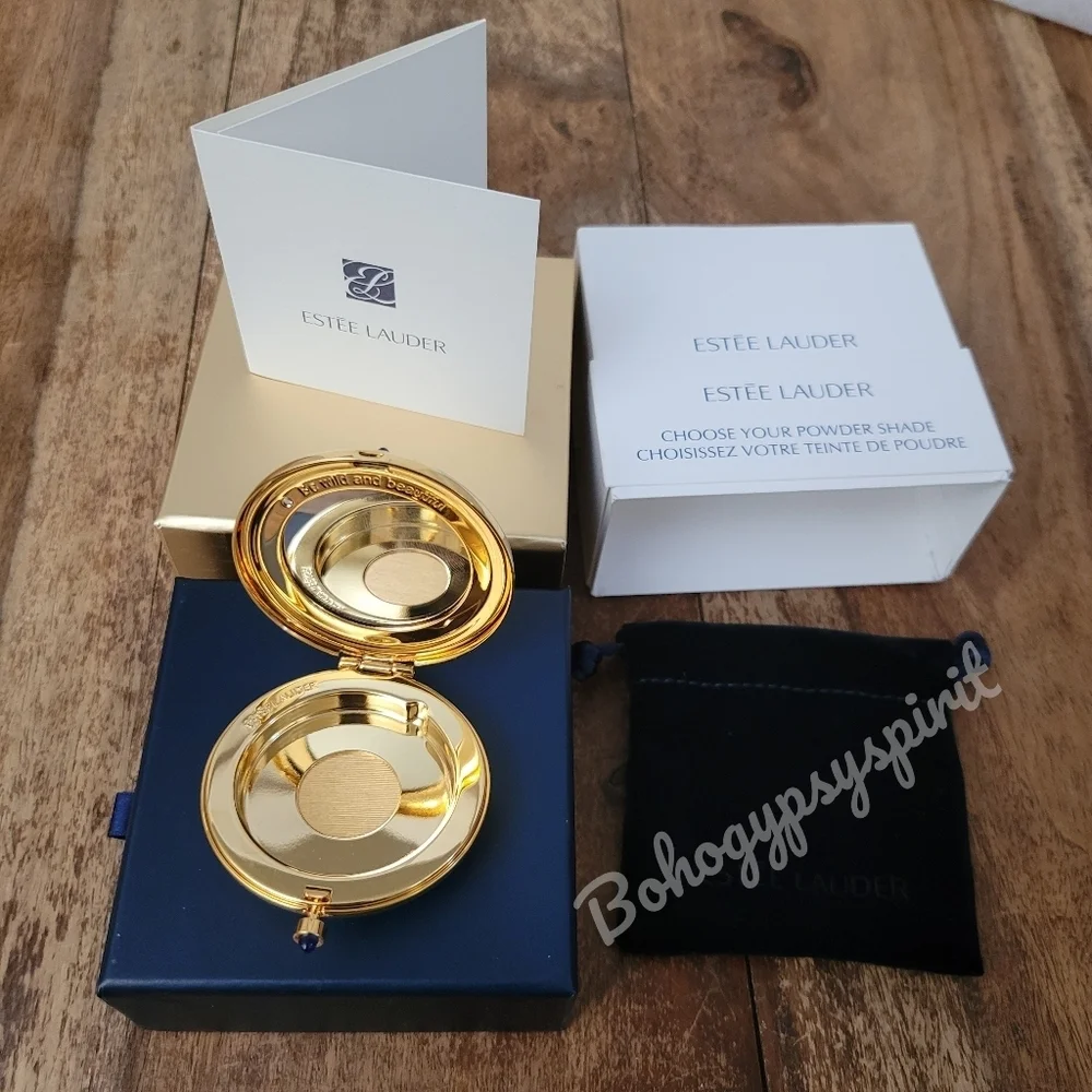 Estee Lauder Posh Peacock Perfecting Setting Powder Compact